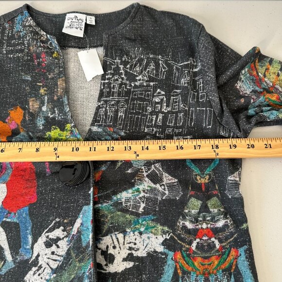 Parsley & Sage Jacket Black Art to wear Knit Small - Picture 4 of 10